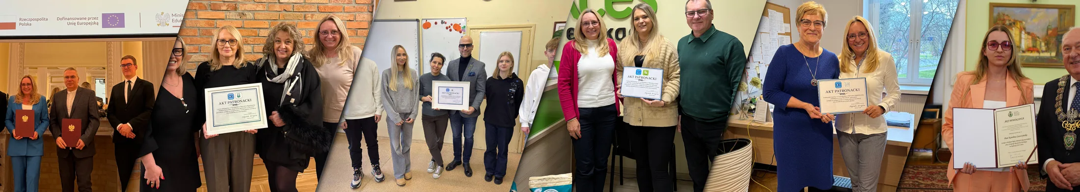 Materiały i zdjęcia związane z patronatami edukacyjnymi Cechu